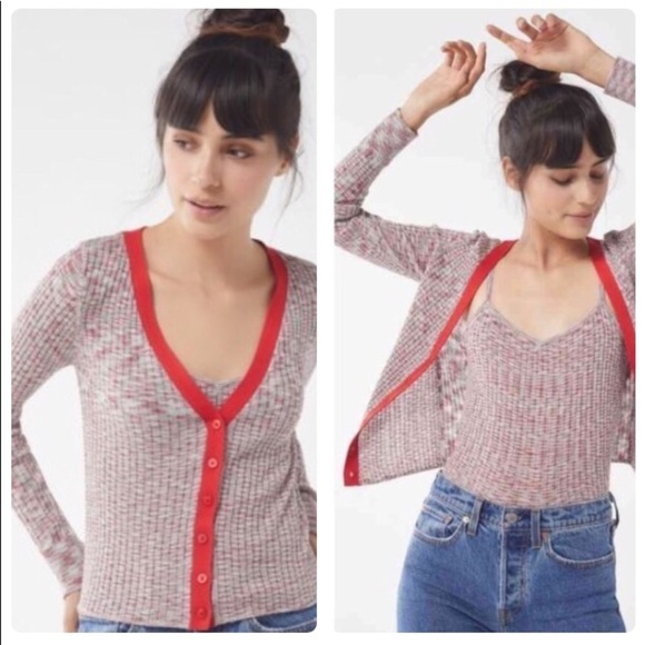 Urban Outfitter Lucky Knit Cardigan Christmas Sweater - Picture 1 of 11